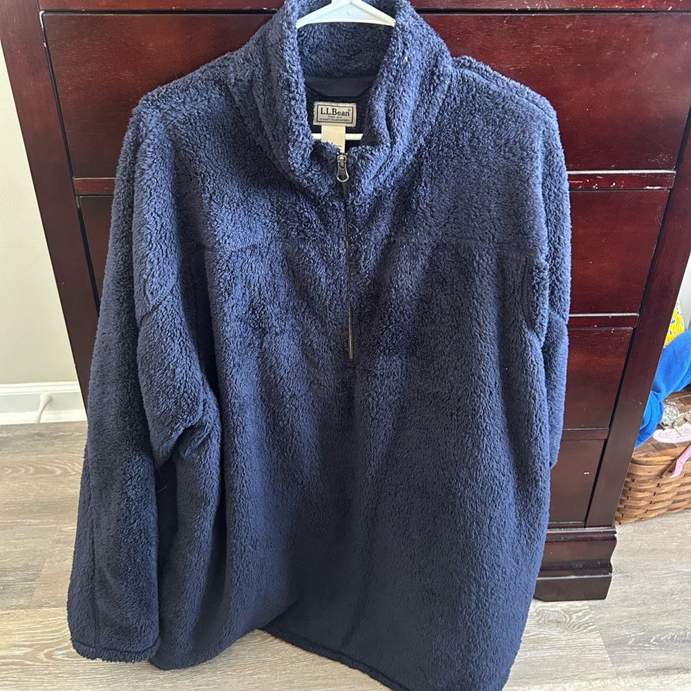 L.L. Bean Dark Blue Fleece Jacket